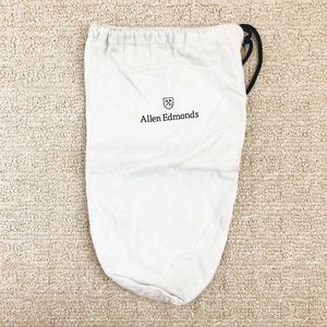 Ivory white Allen Edmonds dust bag